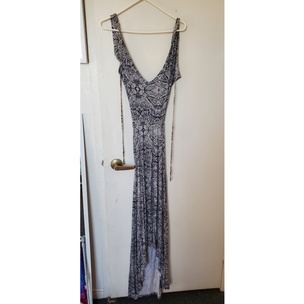 Billabong Backless Aztec Maxi Dress